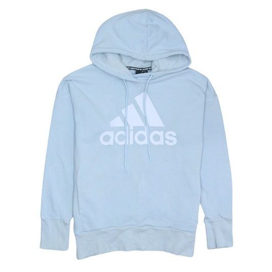 Womens UK Size S adidas Blue Pullover Hoodie