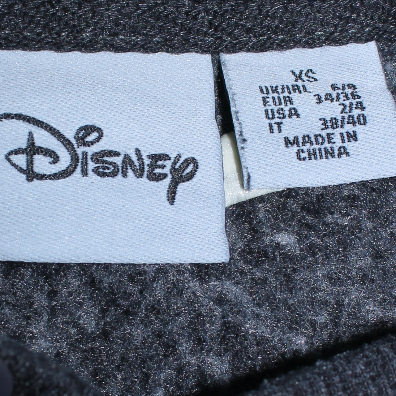 Womens UK Size XS Disney Black Pullover Hoodie