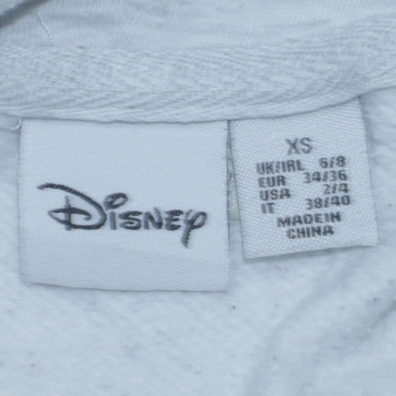 Womens UK Size XS Disney Grey Pullover Hoodie