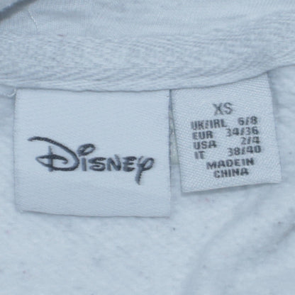 Womens UK Size XS Disney Grey Pullover Hoodie