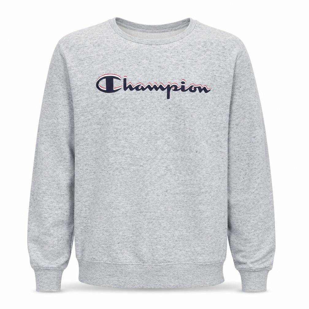 Champion Teens Grey Logo Sweatshirt XL Regular Fit Long Sleeve
