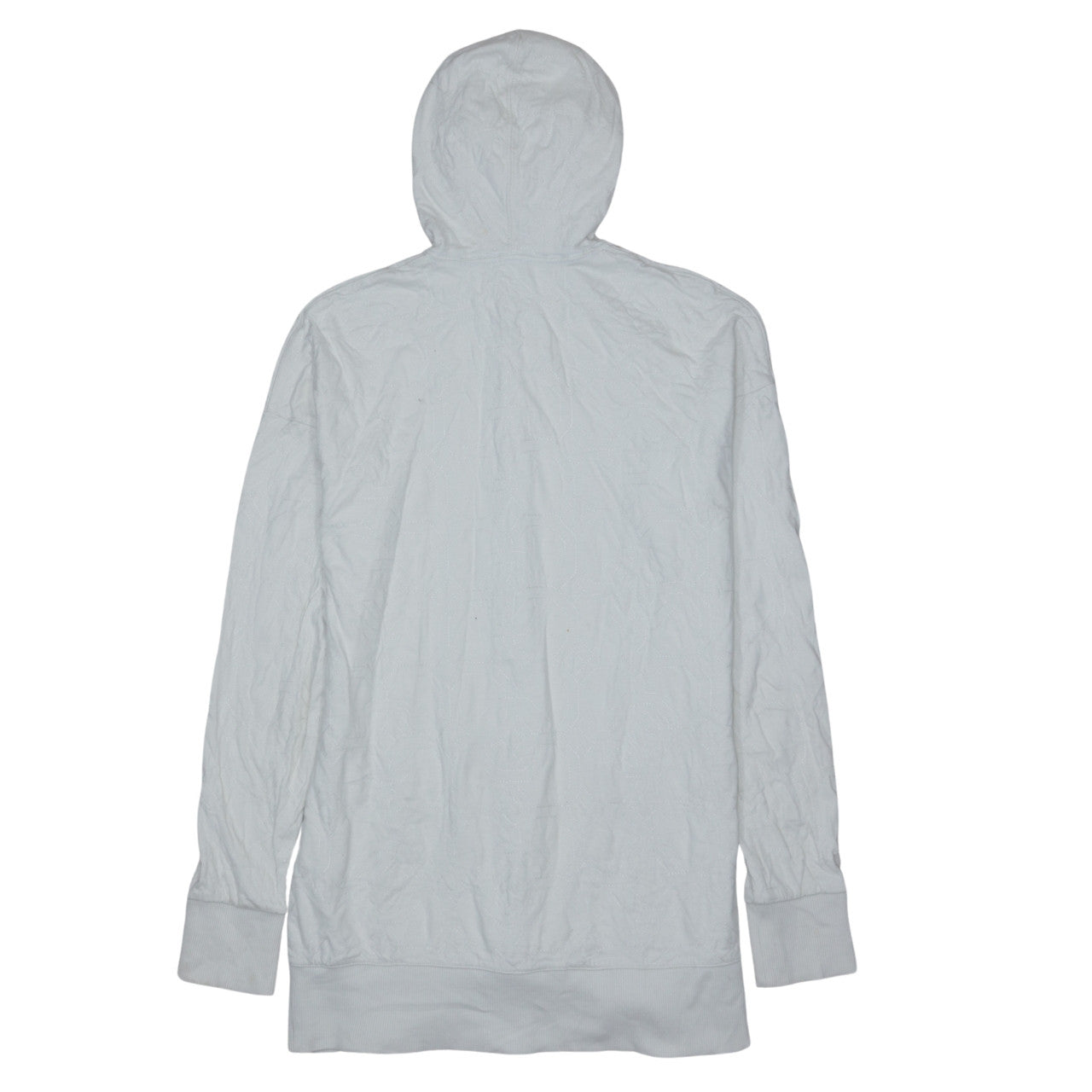 Mens UK Size M Nike White Full Zip Hoodie