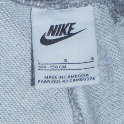 Nike Boys Grey Jogger Sweatpants L 146cm Fleece Trousers