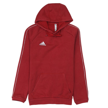 Mens UK Size S adidas Red Pullover Hoodie