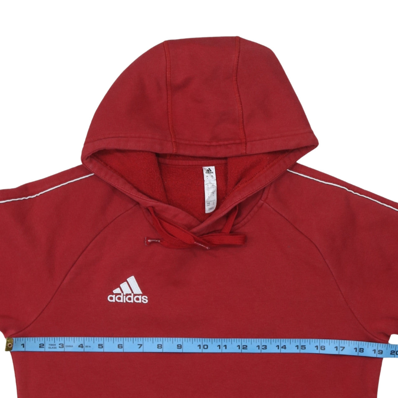 Mens UK Size S adidas Red Pullover Hoodie