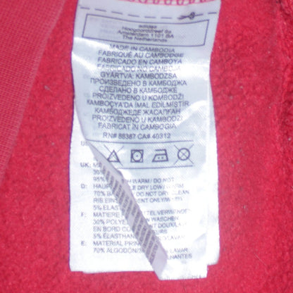 Mens UK Size S adidas Red Pullover Hoodie