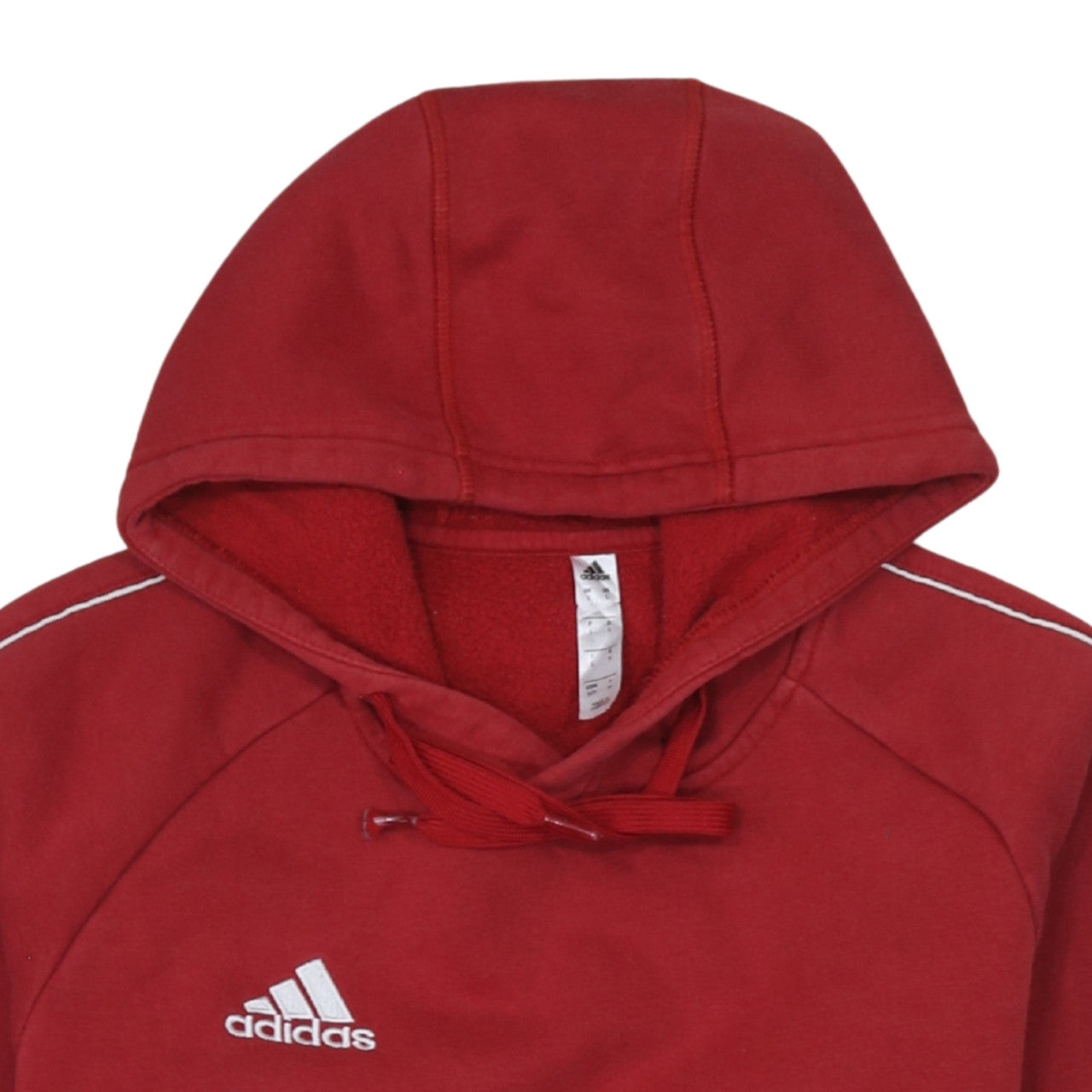 Mens UK Size S adidas Red Pullover Hoodie