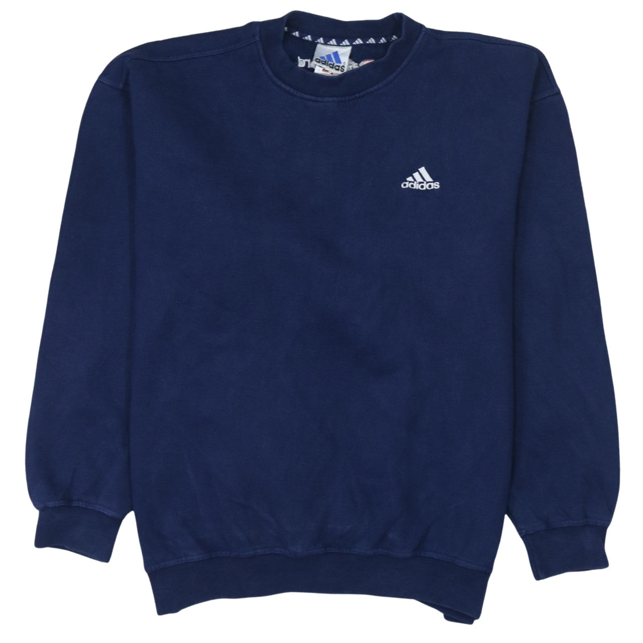 Mens UK Size M adidas Blue Pullover Sweatshirt