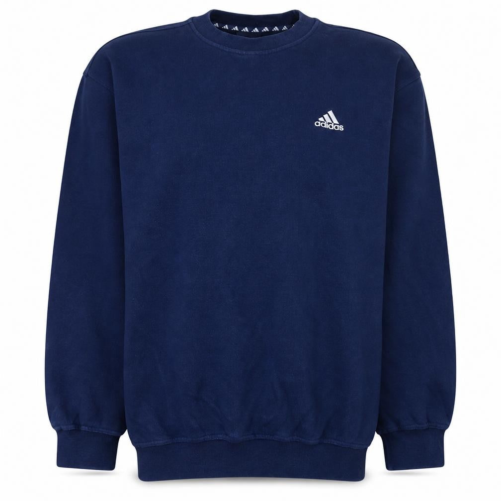 Mens UK Size M adidas Blue Pullover Sweatshirt