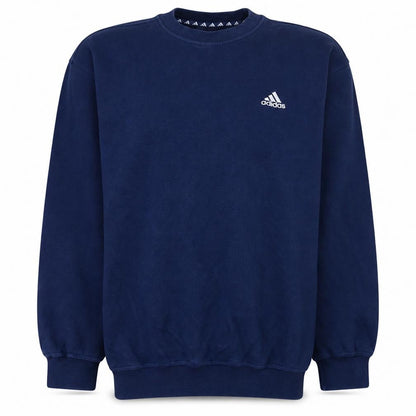 Mens UK Size M adidas Blue Pullover Sweatshirt