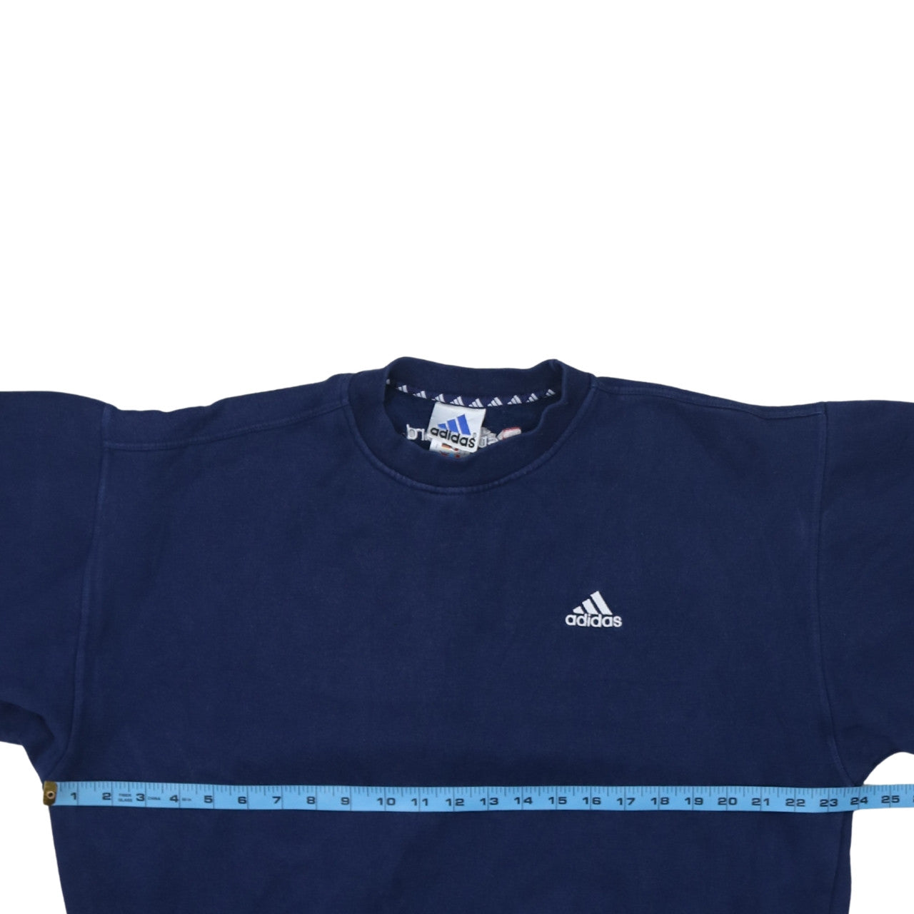 Mens UK Size M adidas Blue Pullover Sweatshirt