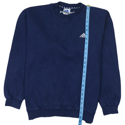 Mens UK Size M adidas Blue Pullover Sweatshirt