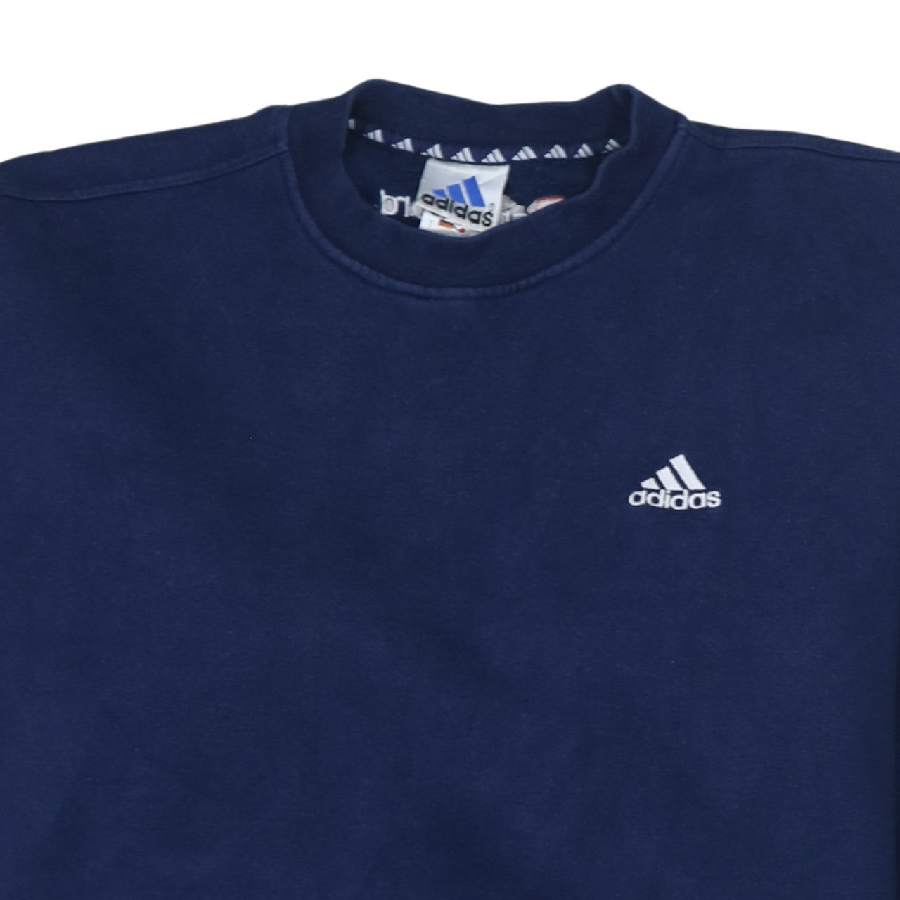 Mens UK Size M adidas Blue Pullover Sweatshirt