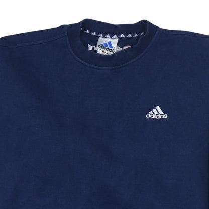 Mens UK Size M adidas Blue Pullover Sweatshirt