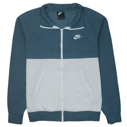 Mens UK Size S Nike Blue Full Zip Sweatshirt
