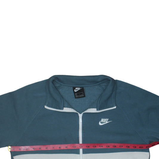 Mens UK Size S Nike Blue Full Zip Sweatshirt