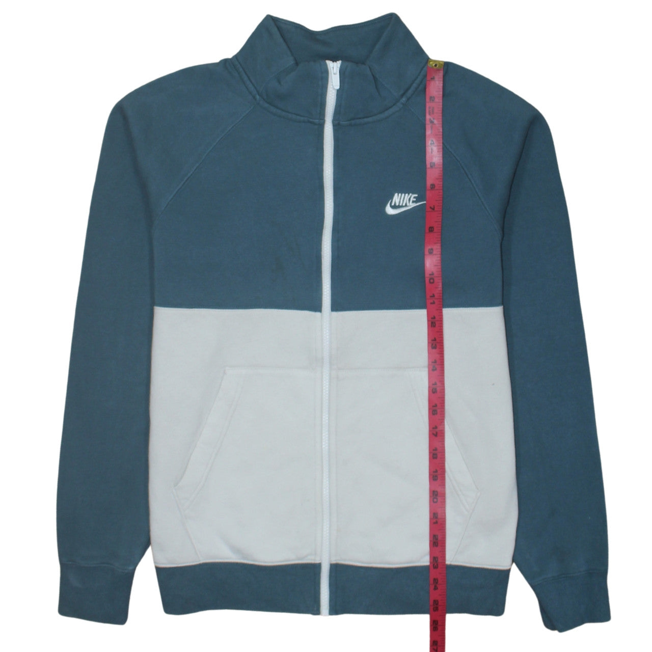 Mens UK Size S Nike Blue Full Zip Sweatshirt