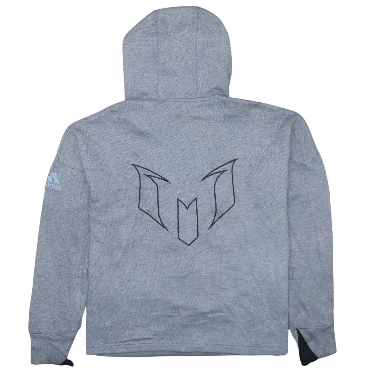 Boys UK Size 13-14 Years adidas Grey Pullover Hoodie