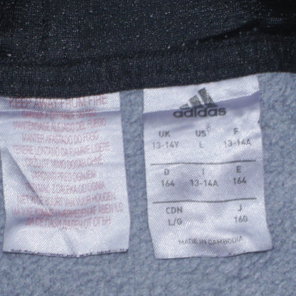 Boys UK Size 13-14 Years adidas Grey Pullover Hoodie