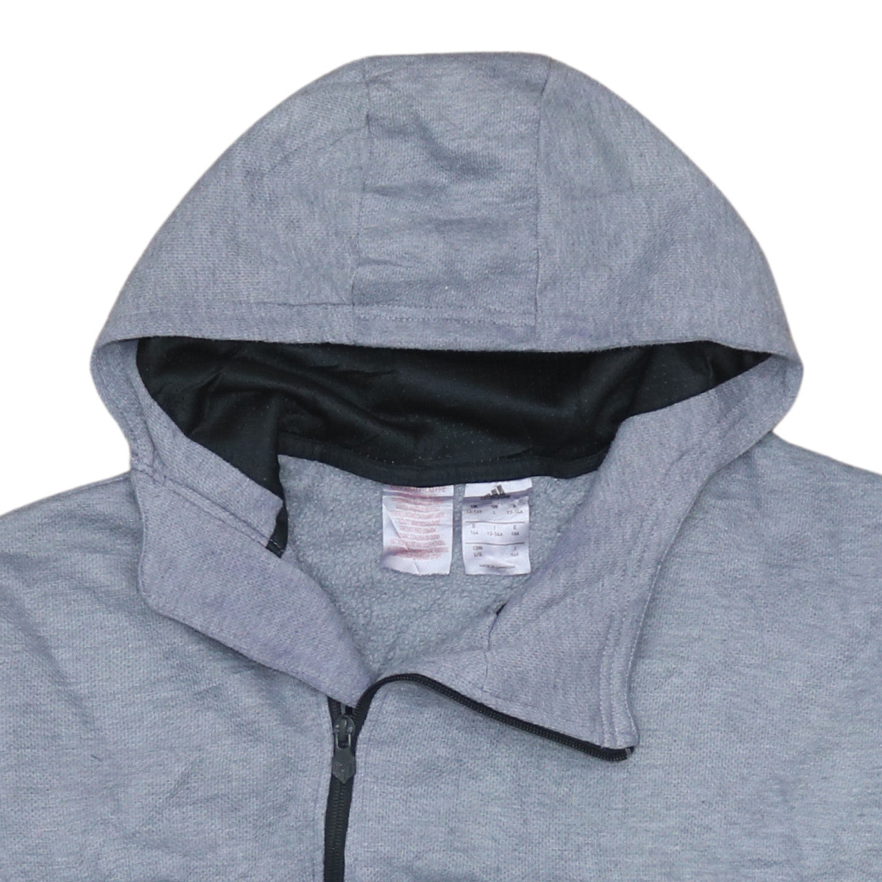 Boys UK Size 13-14 Years adidas Grey Pullover Hoodie