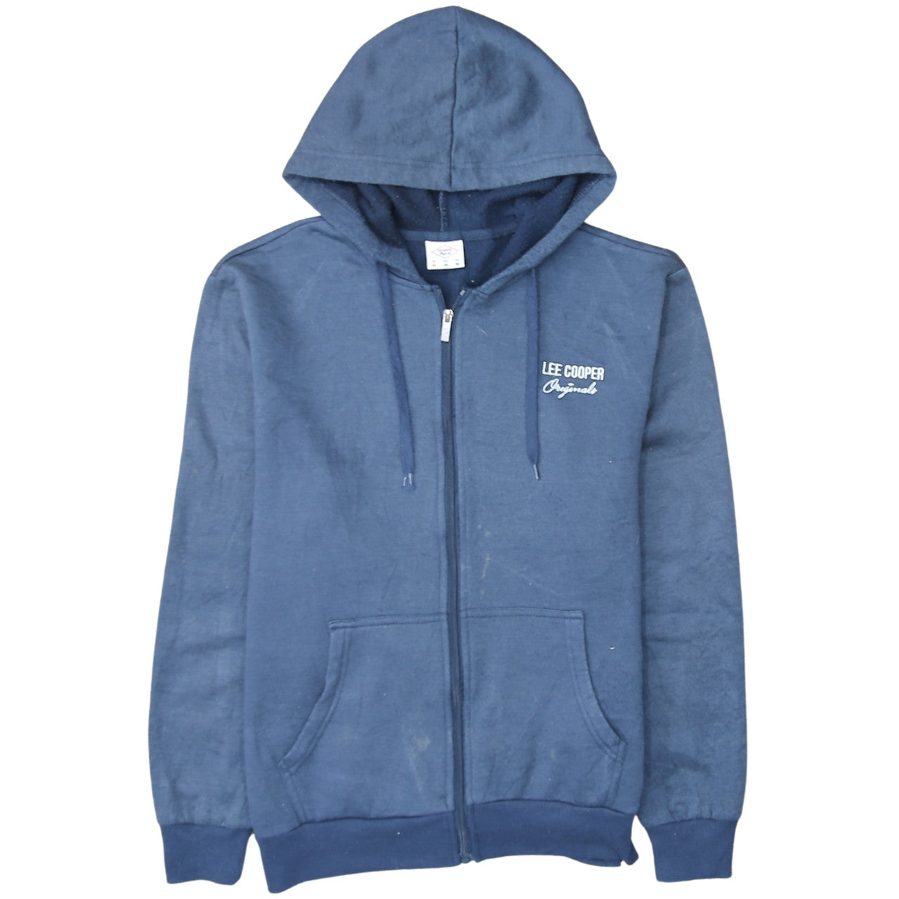Mens UK Size M Lee Cooper Blue Full Zip Hoodie
