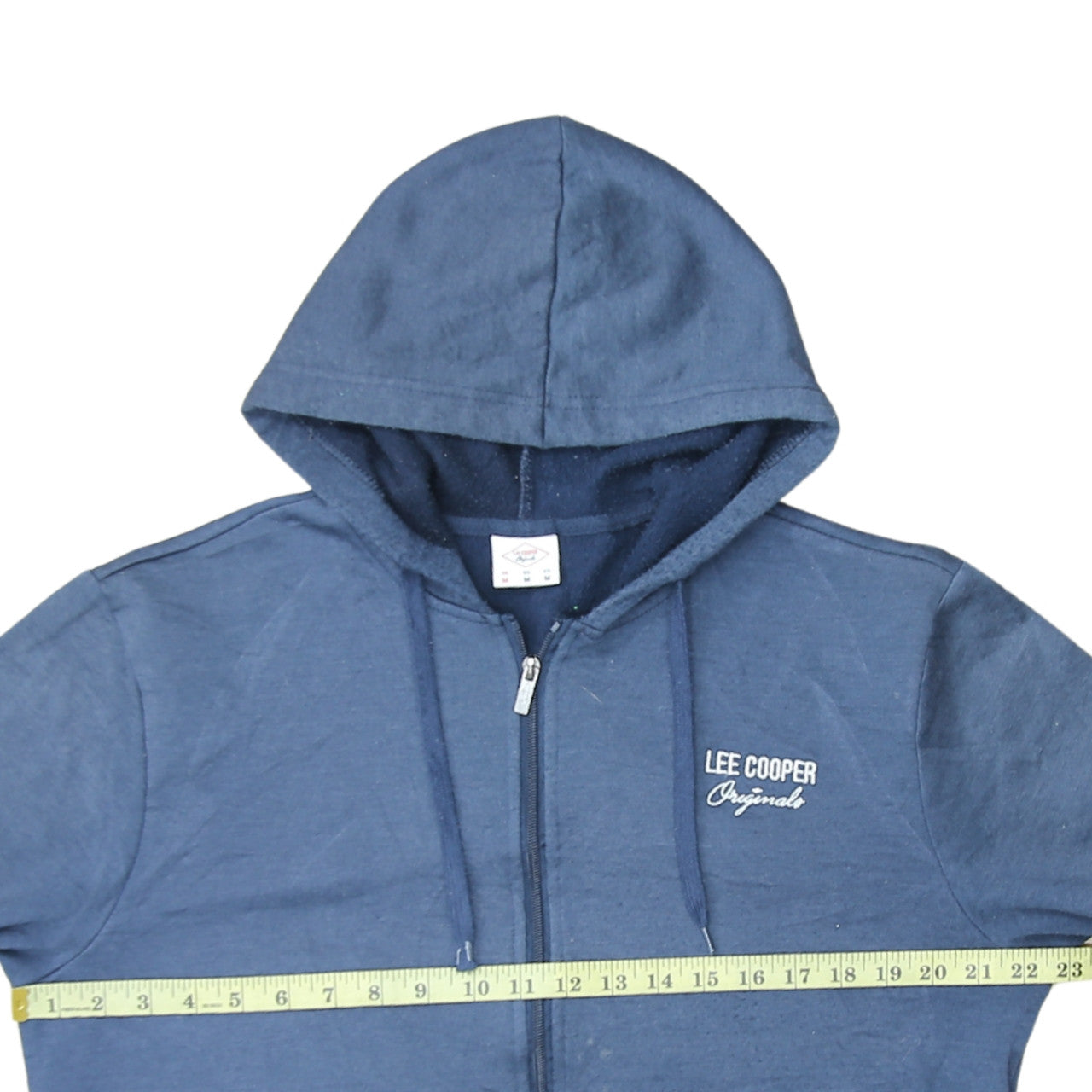 Mens UK Size M Lee Cooper Blue Full Zip Hoodie
