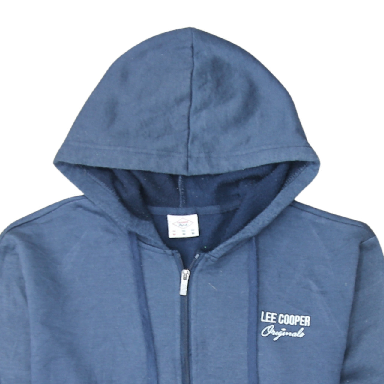 Mens UK Size M Lee Cooper Blue Full Zip Hoodie