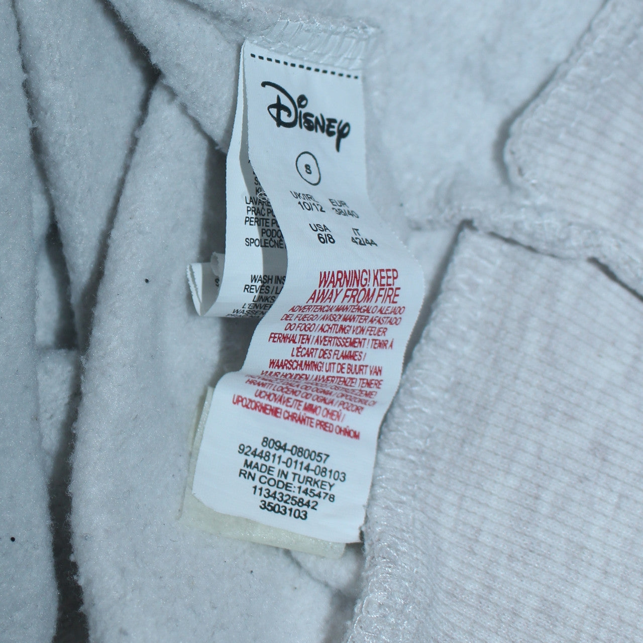 Womens UK Size 10/12 Disney White Pullover Sweatshirt