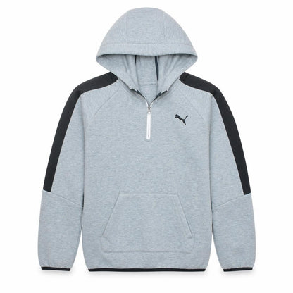 Puma Boys Grey 1/4 Zip Pullover Hoodie 13-14 Years Regular Fit
