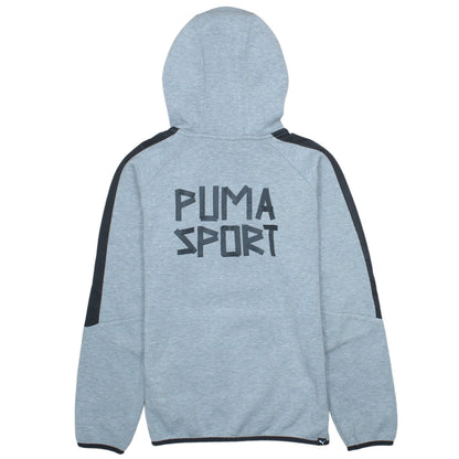Puma Boys Grey 1/4 Zip Pullover Hoodie 13-14 Years Regular Fit