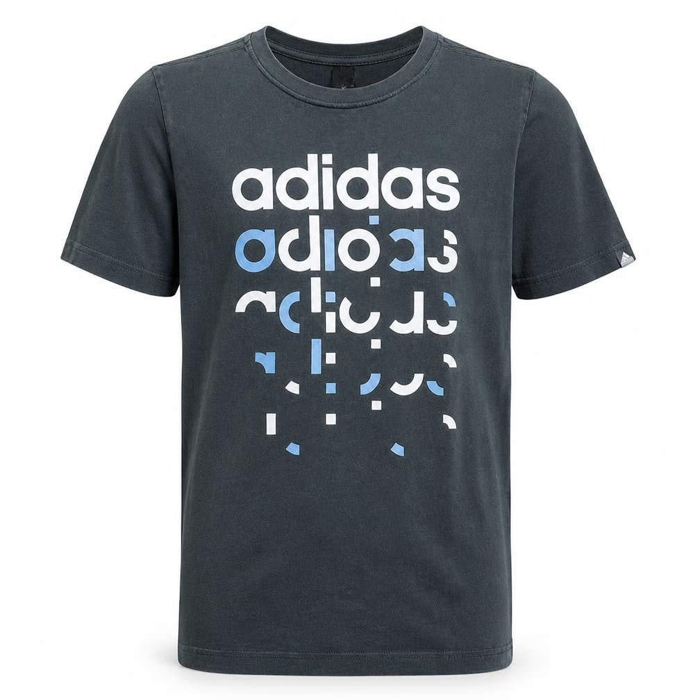 Boys UK Size 11-12 Years adidas Black Basic T-Shirt