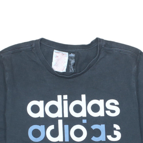 Boys UK Size 11-12 Years adidas Black Basic T-Shirt