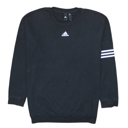 Womens UK Size M adidas Black Pullover Sweatshirt