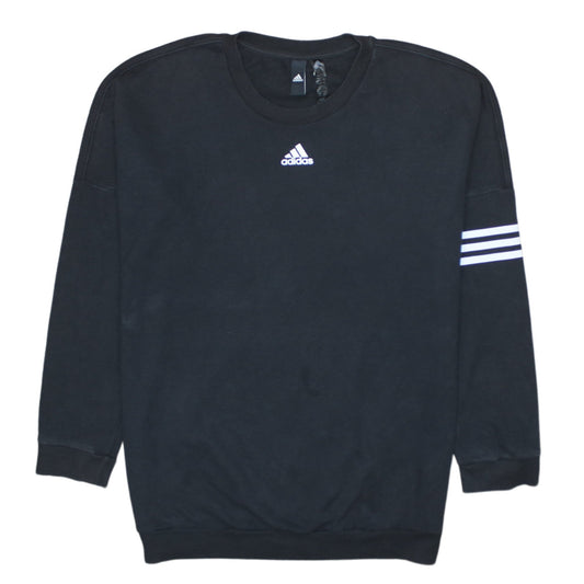 Womens UK Size M adidas Black Pullover Sweatshirt
