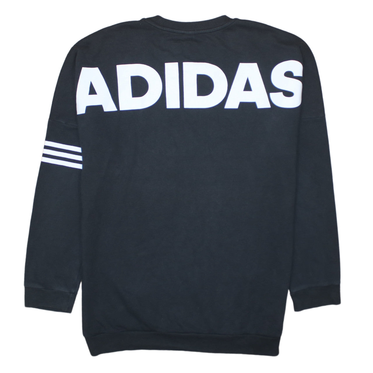 Womens UK Size M adidas Black Pullover Sweatshirt