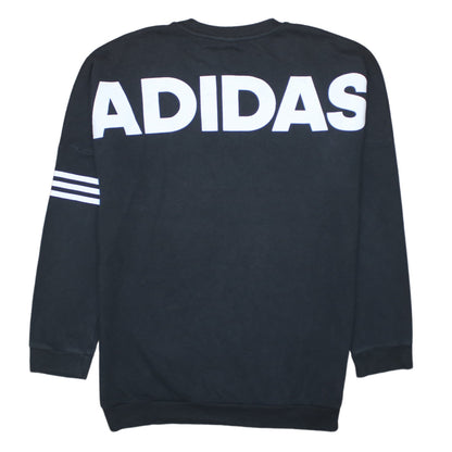 Womens UK Size M adidas Black Pullover Sweatshirt