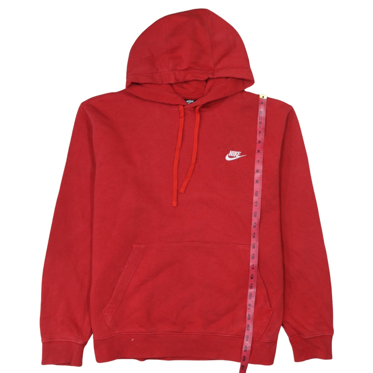 Mens UK Size XL Nike Red Pullover Hoodie