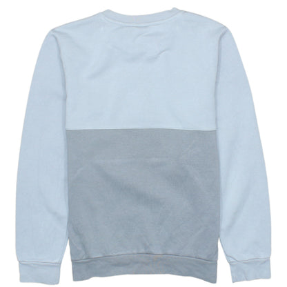 Adidas Boys Grey Colourblock Crew Neck Sweatshirt Size 11-12 Years