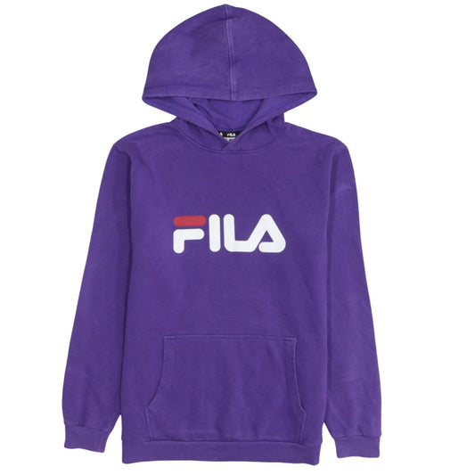 Boys UK Size 13-14 Years FILA Purple Pullover Hoodie