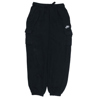 Nike Men's Black Cargo Fleece Jogger Trousers Size S