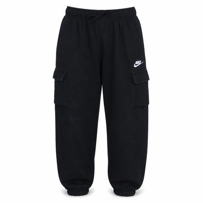 Nike Men's Black Cargo Fleece Jogger Trousers Size S
