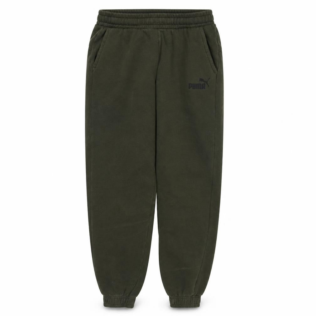 Puma Boys Green Jogger Sweatpants 15-16 Years Elastic Waist Pockets