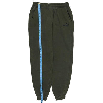 Puma Boys Green Jogger Sweatpants 15-16 Years Elastic Waist Pockets