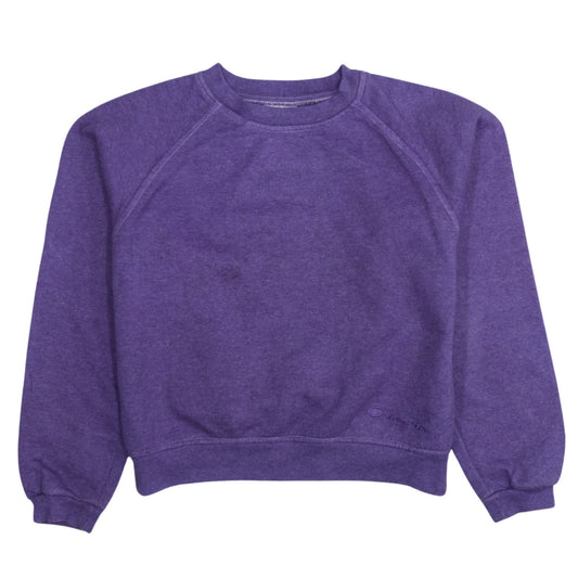 Womens UK Size S Champion Purple Pullover Sweatshirt
