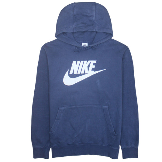 Mens UK Size L Nike Blue Pullover Hoodie