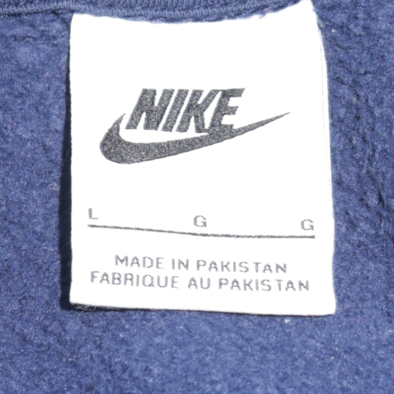 Mens UK Size L Nike Blue Pullover Hoodie