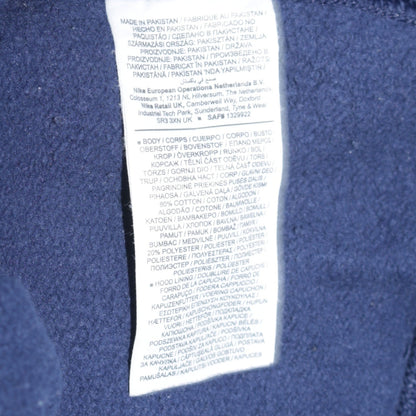Mens UK Size L Nike Blue Pullover Hoodie