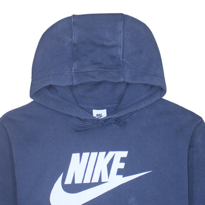 Mens UK Size L Nike Blue Pullover Hoodie