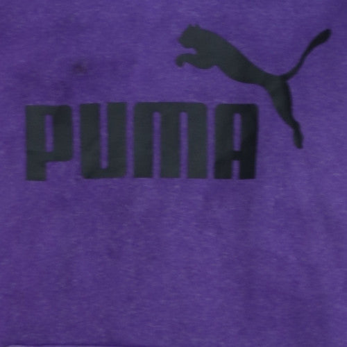 Mens UK Size S PUMA Purple Pullover Hoodie