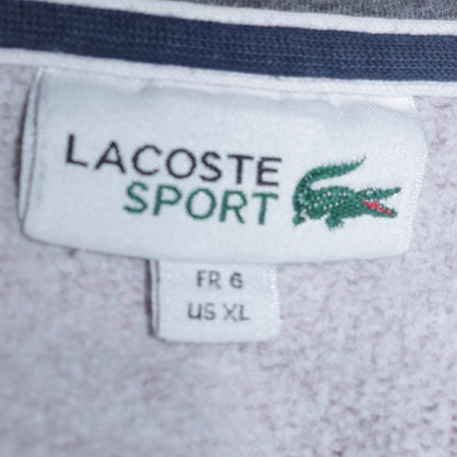 Mens UK Size XL Lacoste Brown Full Zip Hoodie